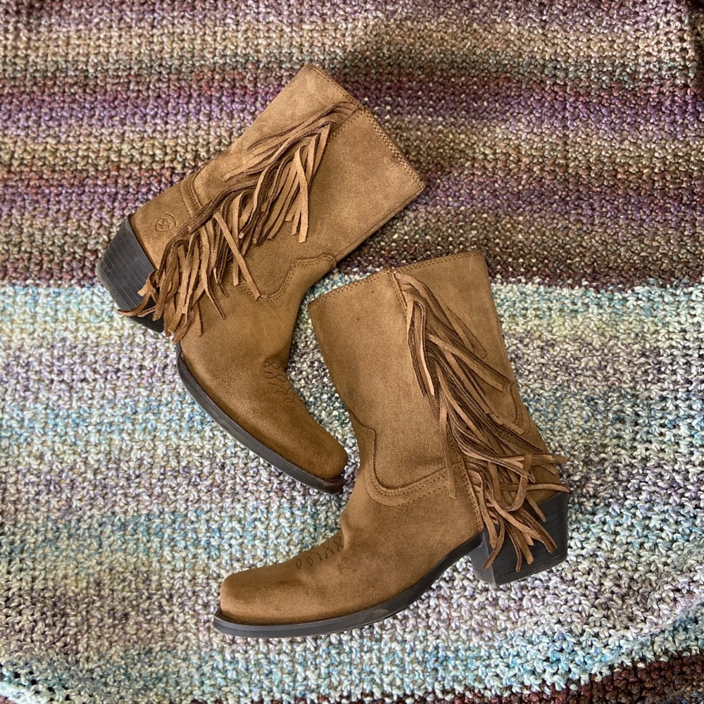 Ariat Girl’s Layton Fringe Leather Boots